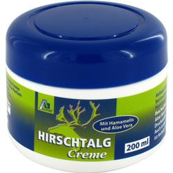 Eine blaue Dose mit Hirsch­talg­creme, enthält 200 ml.