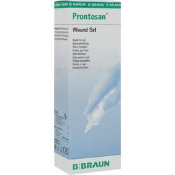 Eine Verpackung des Prontosan Wundgels der Marke B. Braun.